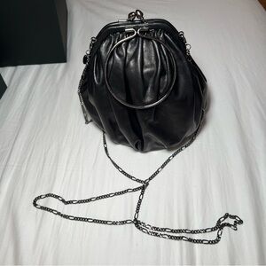 Yohji Yamamoto Discord Drape Clasp Pouch Bag